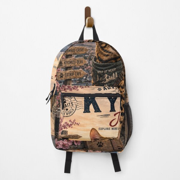 Item preview, Bengal Cat Kyoto Japan Adventure Adventure Cats™ Vintage Travel Poster designed and sold by TeeVibeHaus.
