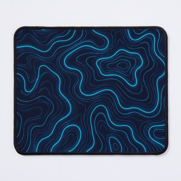 Item preview, Neon Topographic Contour Waves Modern Line Art Abstract Map designed and sold by teemix.