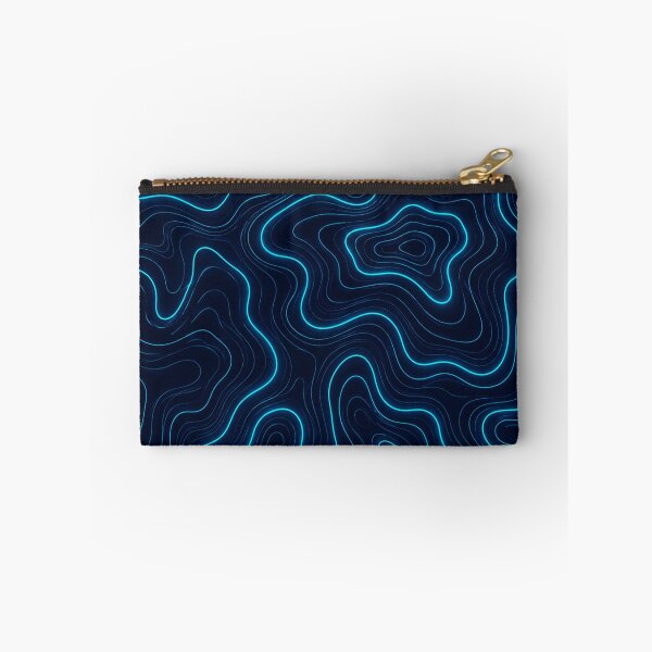 Item preview, Neon Topographic Contour Waves Modern Line Art Abstract Map designed and sold by teemix.