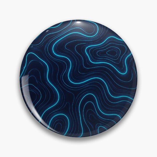 Item preview, Neon Topographic Contour Waves Modern Line Art Abstract Map designed and sold by teemix.