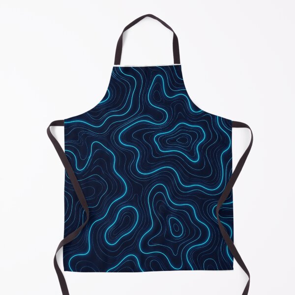 Item preview, Neon Topographic Contour Waves Modern Line Art Abstract Map designed and sold by teemix.
