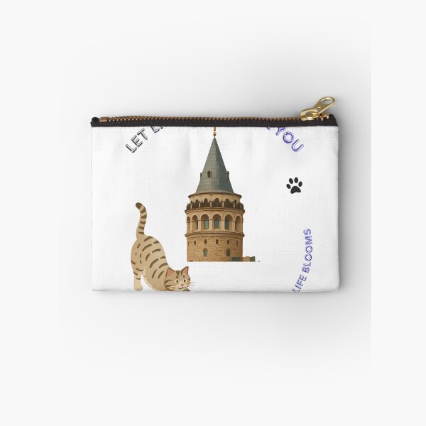 Item preview, Let Life Wash Over You – Cat & Tower Inspirational Quote designed and sold by Blue-dragon1.