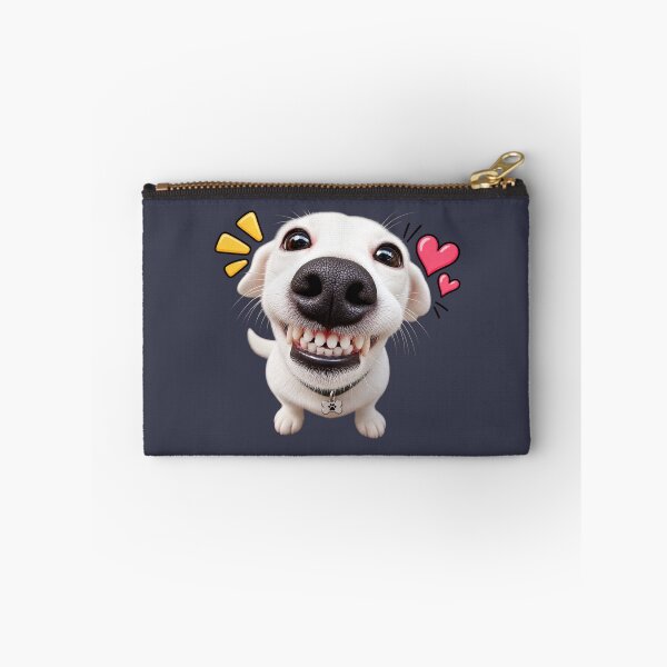 Item preview, Funny Grinning Dog Big Nose Happy Dog Meme Sticker designed and sold by StickyDelights.