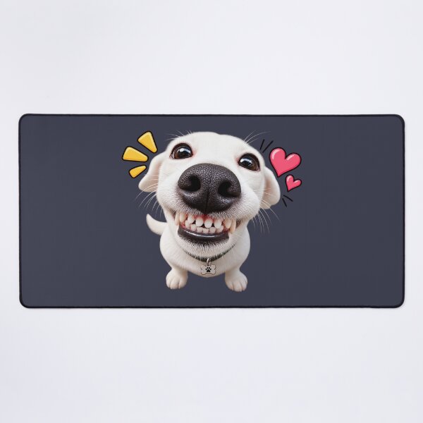 Item preview, Funny Grinning Dog Big Nose Happy Dog Meme Sticker designed and sold by StickyDelights.