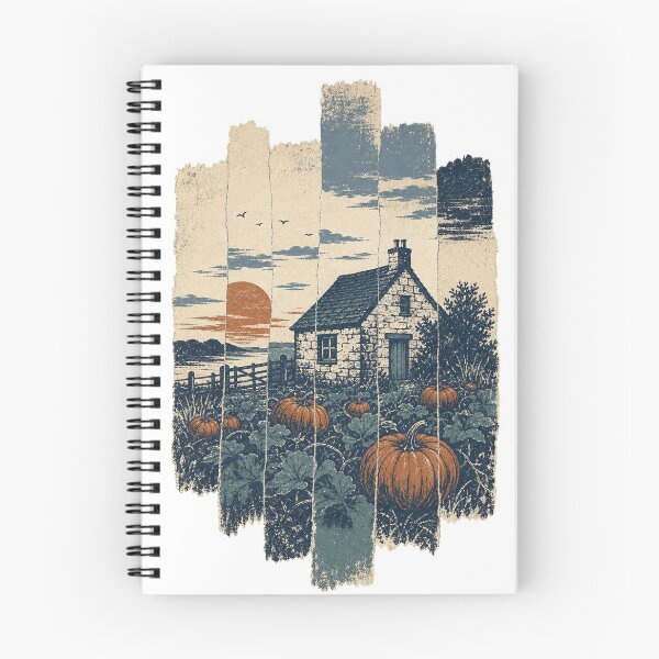 Item preview, Stone Cottage by the Pumpkin Patch Witchy Art designed and sold by VisualArtsOasis.