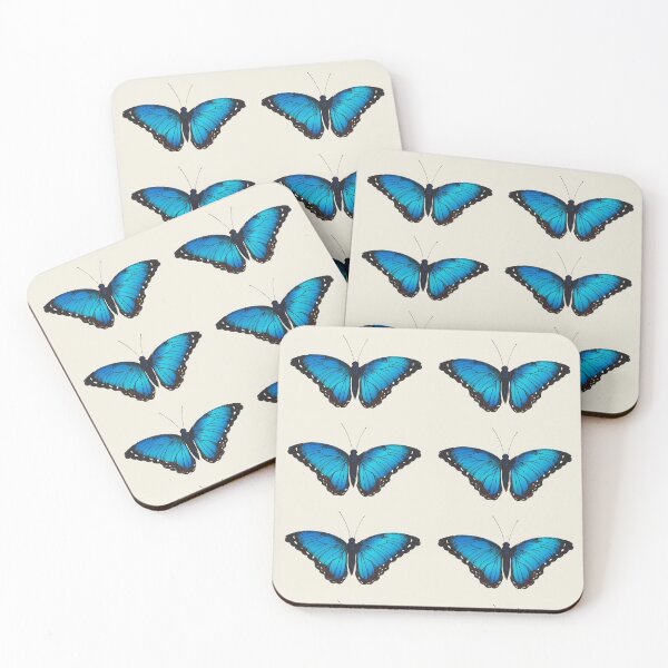 Item preview, Turquoise Blue Butterfly Painting  designed and sold by newburyboutique.