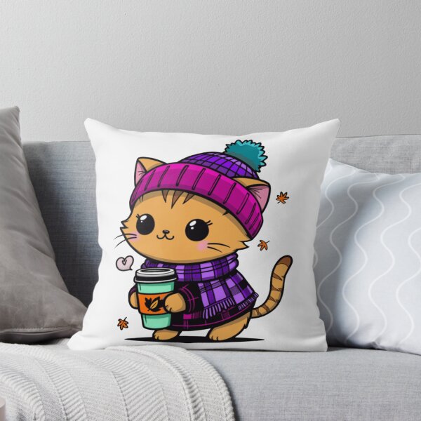 Item preview, In love with fall kitty shirt designed and sold by JordonNewman.
