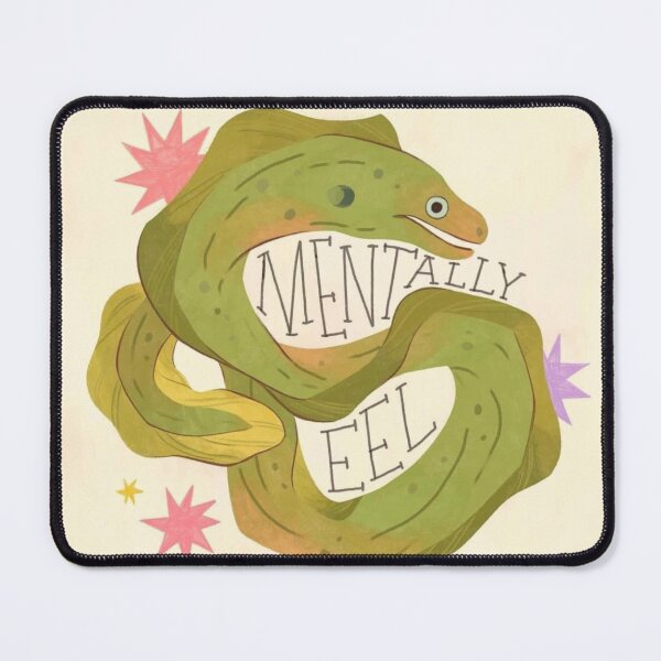 Item preview, Green Eel Pastel Mental Health Humor designed and sold by Adronia.