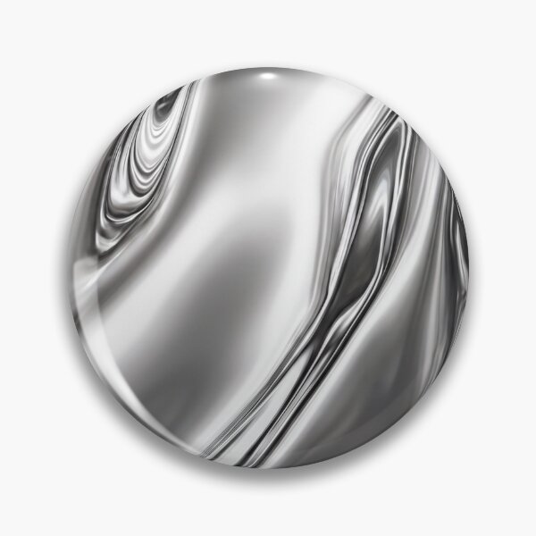 Item preview, Monochrome Flowing Chrome Abstract designed and sold by JenniferMoren.