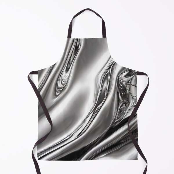 Item preview, Monochrome Flowing Chrome Abstract designed and sold by JenniferMoren.