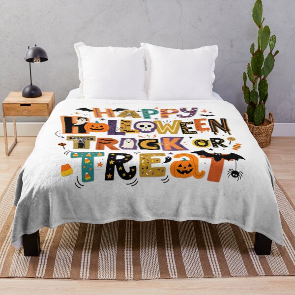 Item preview, Happy Halloween Trick or Treat – Spooky Collage Typography designed and sold by Tafa_Design.