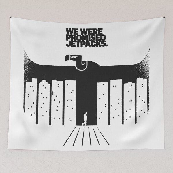 Item preview, We Were Promissed Jetpacks - In The Pit Of The Stomach (BLACK) designed and sold by That-Indie-Guy.