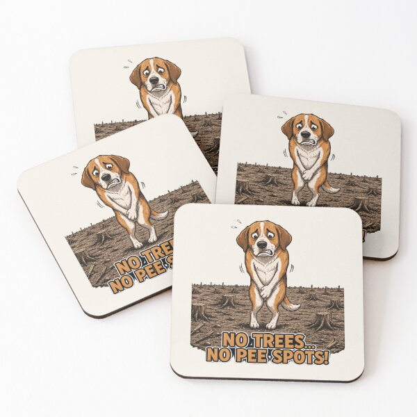 Item preview, No Trees... No Pee Spots! Funny Dog Environmental Humor designed and sold by Alpine-Ink.