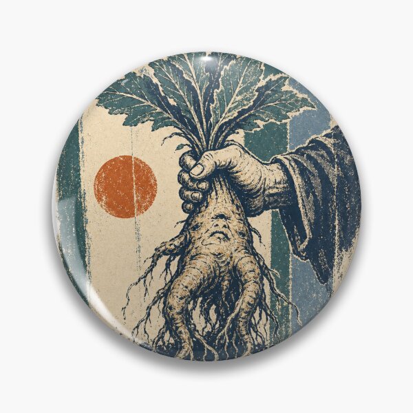 Item preview, Mandrake Root in the Dark Garden Soil Witchy Gothic Aesthetic designed and sold by VisualArtsOasis.