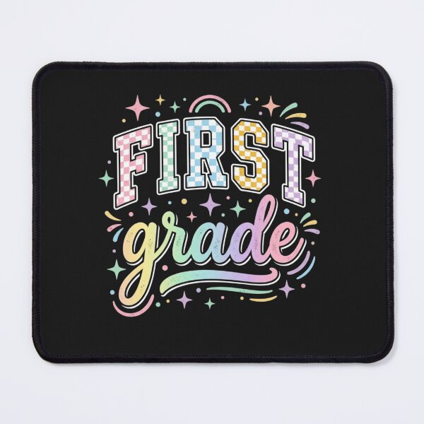 Item preview, Back to School Checkered First Grade Team Teacher Students designed and sold by viectory.