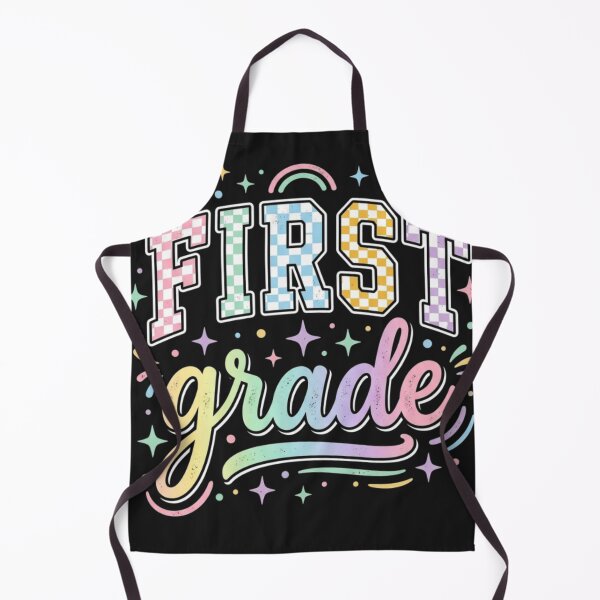 Item preview, Back to School Checkered First Grade Team Teacher Students designed and sold by viectory.