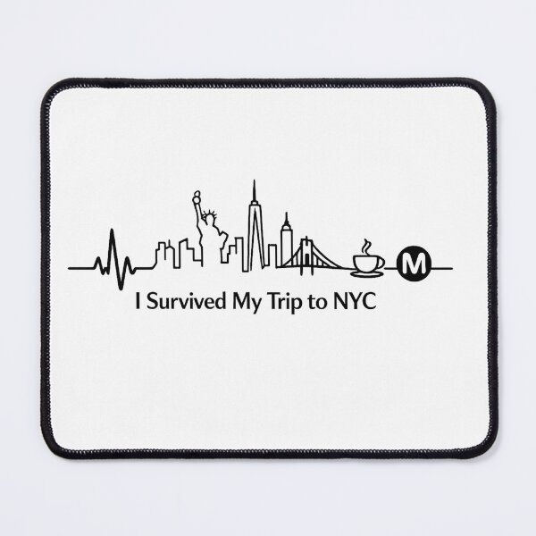 Item preview, NYC Heartbeat Skyline New York City EKG Pulse Line Art designed and sold by teemix.