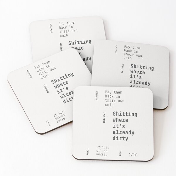 Item preview, Crisis Of Meaning Pay Them Back Typography Poster designed and sold by drTerrens.