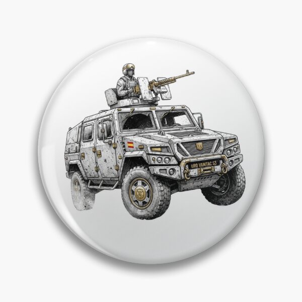 Item preview, Spanish Military URO VAMTAC S3 Tactical Armored Vehicle Illustration designed and sold by annaarthk.