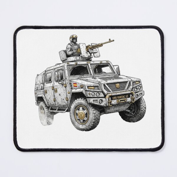 Item preview, Spanish Military URO VAMTAC S3 Tactical Armored Vehicle Illustration designed and sold by annaarthk.