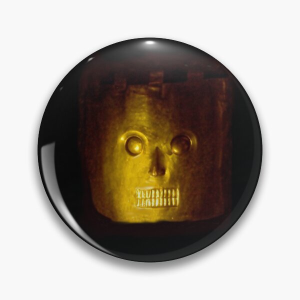 Item preview, Creepy Colombian gold funerary mask designed and sold by stevepaint.