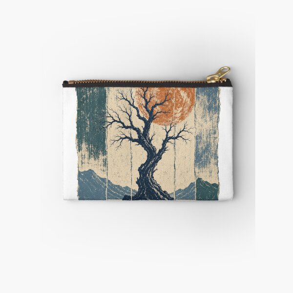 Item preview, Lone Twisted Tree under the Full Moon Witchy Occult Art designed and sold by VisualArtsOasis.