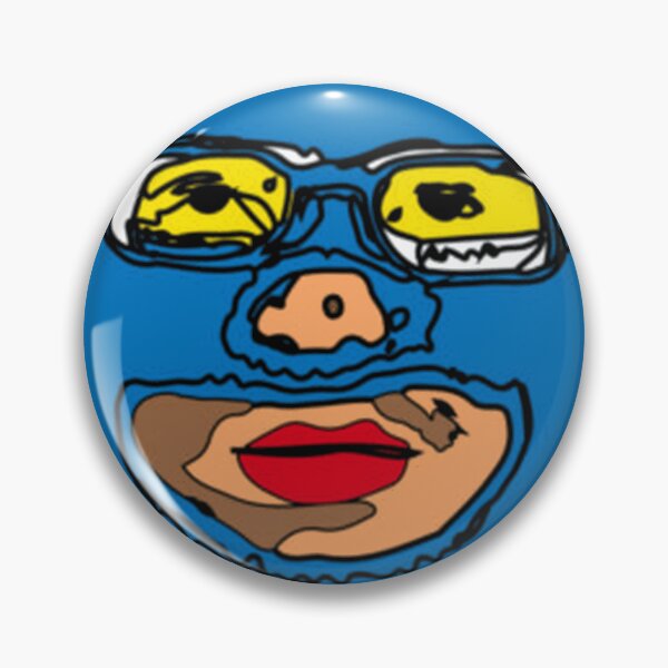 Item preview, Blue balaclava mask with quote graphic designed and sold by DeanRoseArt.