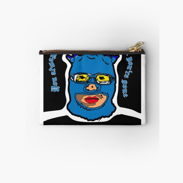 Item preview, Blue balaclava mask with quote graphic designed and sold by DeanRoseArt.