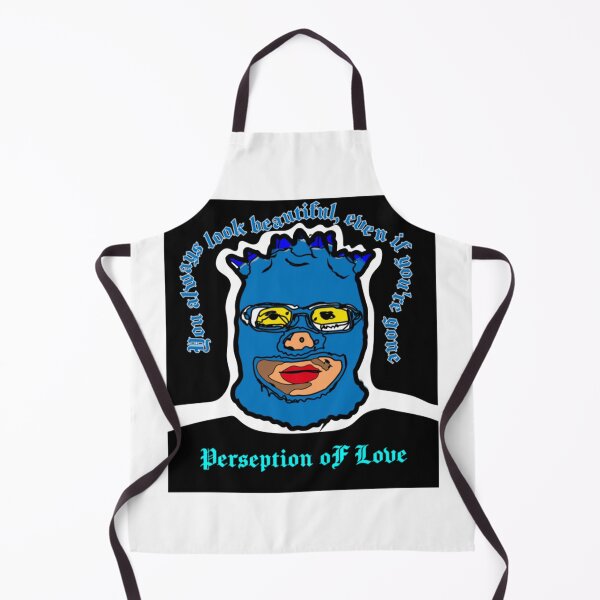 Item preview, Blue balaclava mask with quote graphic designed and sold by DeanRoseArt.
