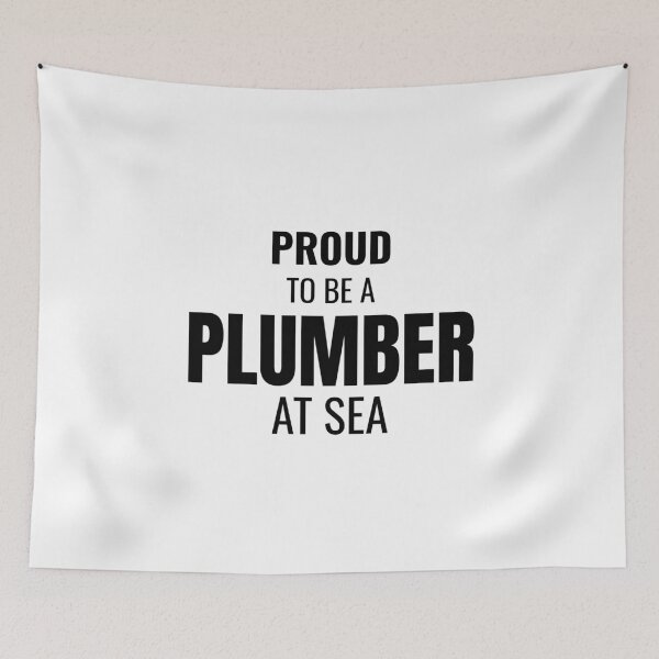 Item preview, Proud to be a Plumber at Sea (Black) designed and sold by ShipCrewNation.
