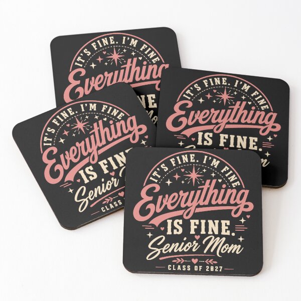 Item preview, It's Fine Everything Is Fine Senior Mom Class of 2027, Senior Mom Gift, Graduation Graphic Tee designed and sold by Merchall  store.