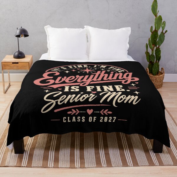 Item preview, It's Fine Everything Is Fine Senior Mom Class of 2027, Senior Mom Gift, Graduation Graphic Tee designed and sold by Merchall store.