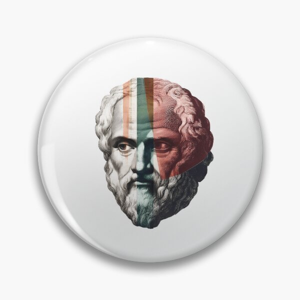 Item preview, Socrates & Ancient Greek Philosophers Collage - Stoicism & Classical Philosophy Decor (T-Shirt, Poster & Sticker) designed and sold by OzzFrequency.