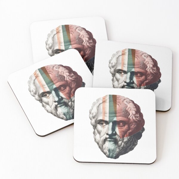Item preview, Socrates & Ancient Greek Philosophers Collage - Stoicism & Classical Philosophy Decor (T-Shirt, Poster & Sticker) designed and sold by OzzFrequency.