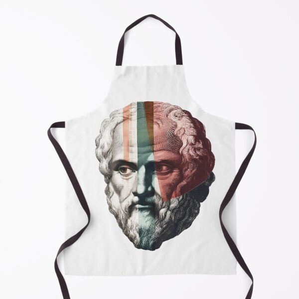 Item preview, Socrates & Ancient Greek Philosophers Collage - Stoicism & Classical Philosophy Decor (T-Shirt, Poster & Sticker) designed and sold by OzzFrequency.