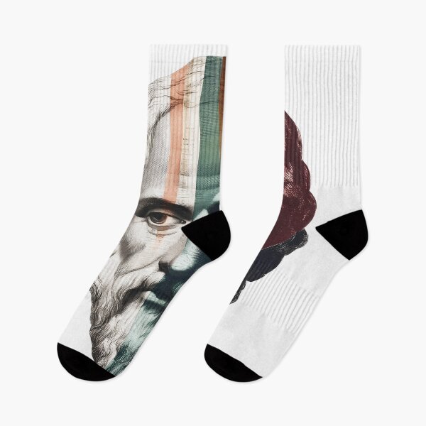 Item preview, Socrates & Ancient Greek Philosophers Collage - Stoicism & Classical Philosophy Decor (T-Shirt, Poster & Sticker) designed and sold by OzzFrequency.