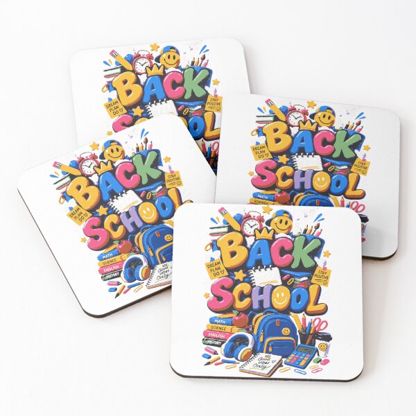 Item preview, Back to School | Colorful 3D School Supplies Student Design designed and sold by Sunday.Supply.