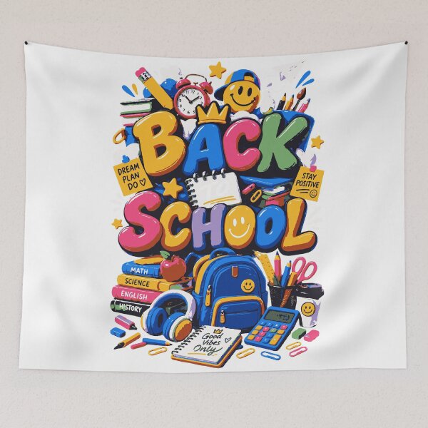 Item preview, Back to School | Colorful 3D School Supplies Student Design designed and sold by Sunday.Supply.