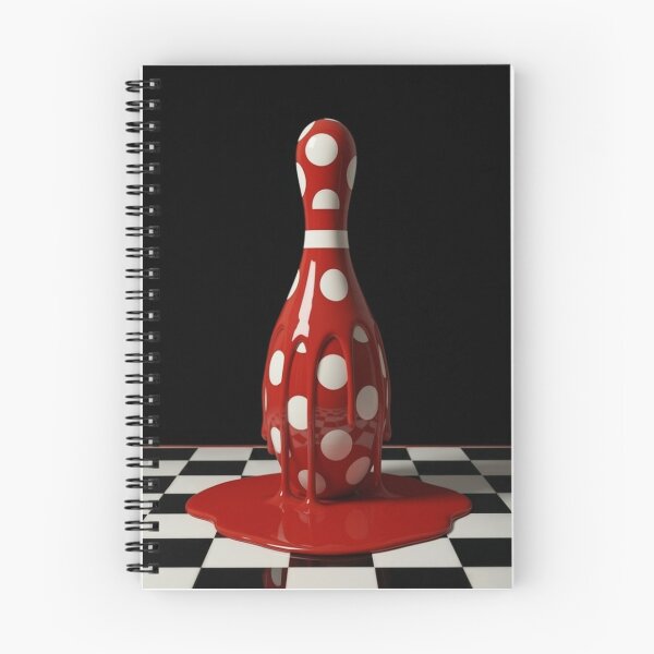 Item preview, Dripping Bowling Pin Polka Dot Pop Art designed and sold by YourColorsWall.