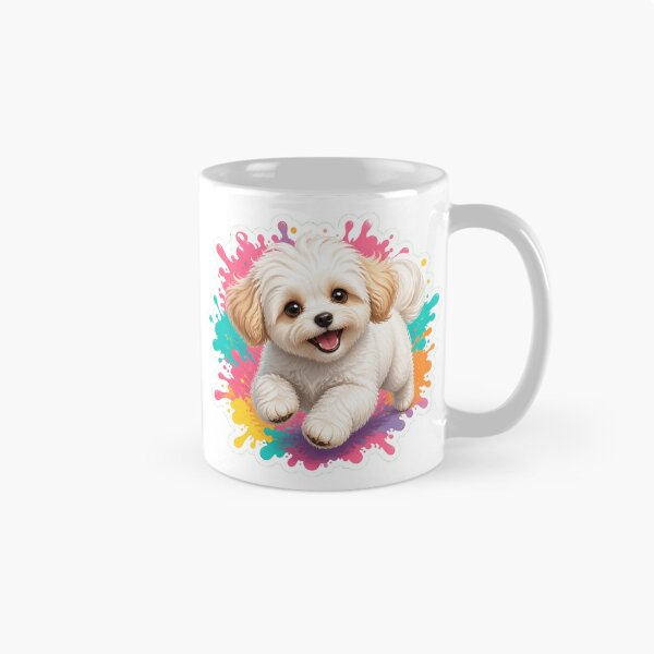Item preview, Maltipoo Puppy Splash Art – Cute Dog Illustration designed and sold by The Digital Compass.
