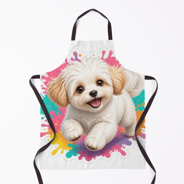 Item preview, Maltipoo Puppy Splash Art – Cute Dog Illustration designed and sold by The Digital Compass.