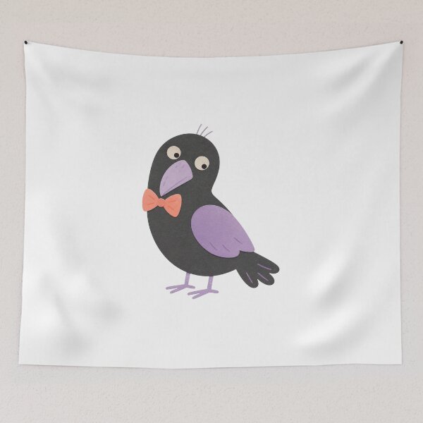 Item preview, Crow with a Peach Bow designed and sold by The-Art-of-D.