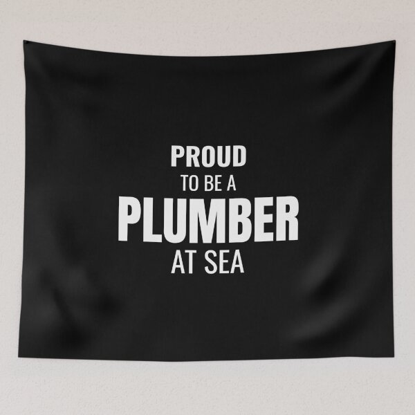 Item preview, Proud to be a Plumber at Sea (White) designed and sold by ShipCrewNation.