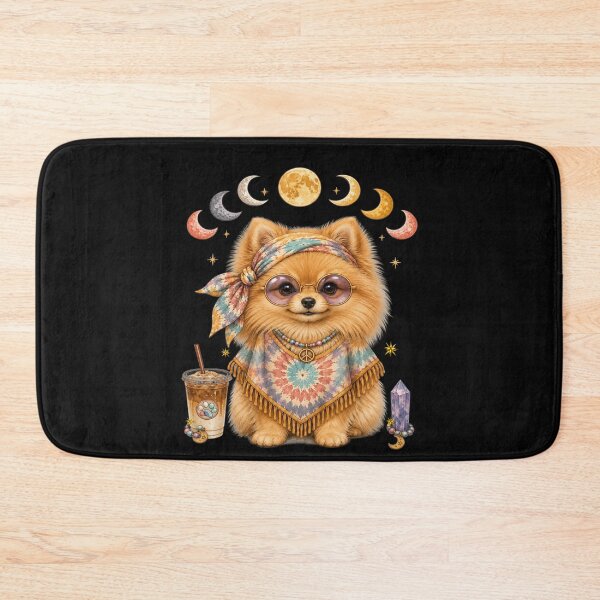 Item preview, Cute Hippie Pomeranian Dog Boho Celestial Art designed and sold by Cute & Sassy Custom Gifting Boutiques.