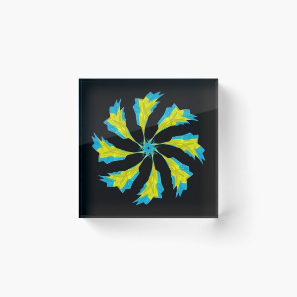 Item preview, Yellow and blue mandala designed and sold by Meo Design.