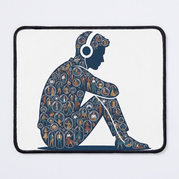 Item preview, Digital Isolation - Lonely Mind in a Bubble designed and sold by Good-moods.