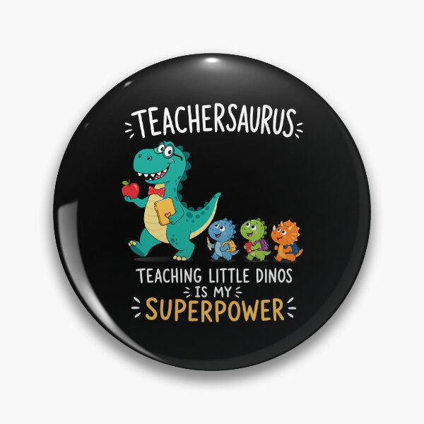 Item preview, Teachersaurus teacher humor with little dinosaurs designed and sold by HandicraftArt.