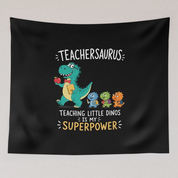 Item preview, Teachersaurus teacher humor with little dinosaurs designed and sold by HandicraftArt.