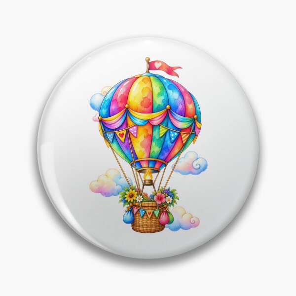 Item preview, Hot balloon colorful illustration  designed and sold by lafataviola.