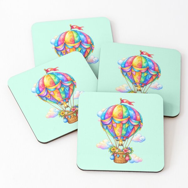 Item preview, Hot balloon colorful illustration  designed and sold by lafataviola.